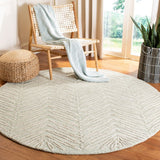 Safavieh Chevron Leaves Hand Tufted 70% Wool and 30% Viscose Rug MSR3612D-3