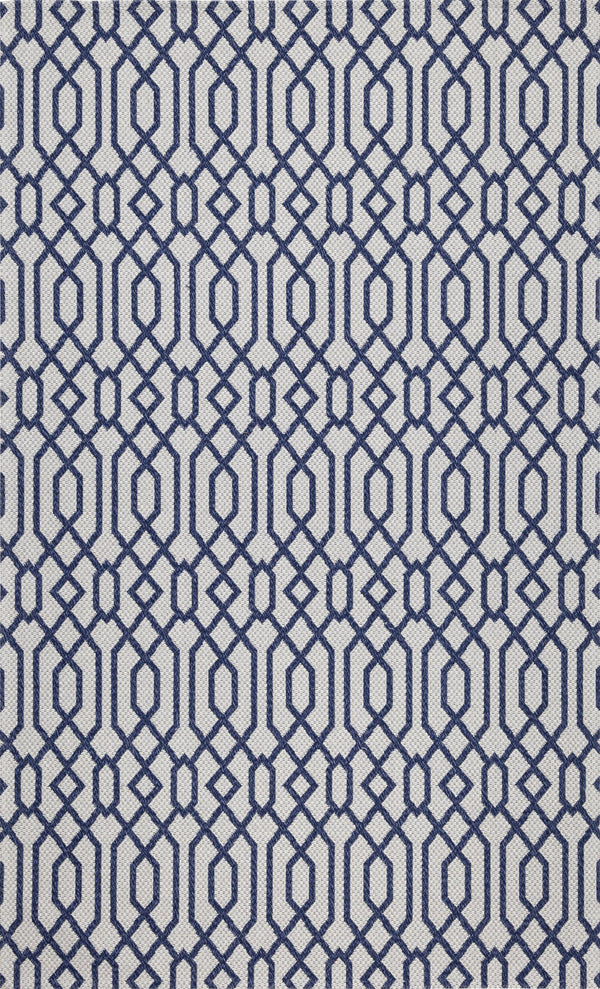 Martha Stewart Cotton 421  Not Available 100% Cotton Rug Blue / Grey