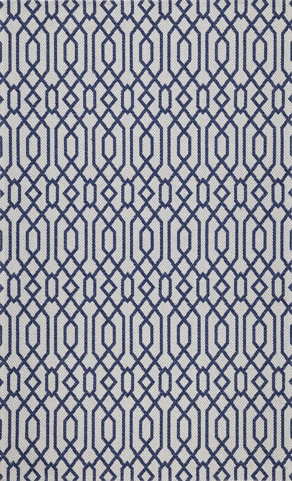 Martha Stewart Cotton 421  Not Available 100% Cotton Rug Blue / Grey