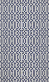 Martha Stewart Cotton 421  Not Available 100% Cotton Rug Blue / Grey