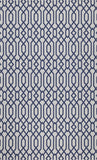 Martha Stewart Cotton 421  Not Available 100% Cotton Rug Blue / Grey