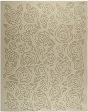 Safavieh Block Print Rose Tufted/Hand Loomed Wool Pile Rug MSR4618D-24