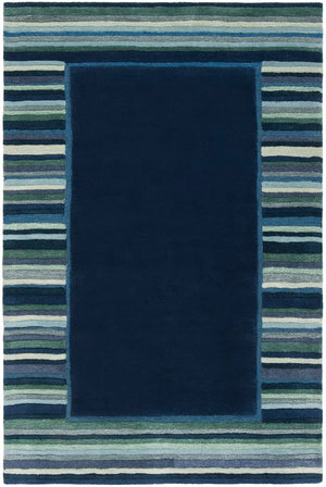 Safavieh Striped Border HAND TUFTED 70% Wool and 30% Viscose Rug MSR4715C-8R