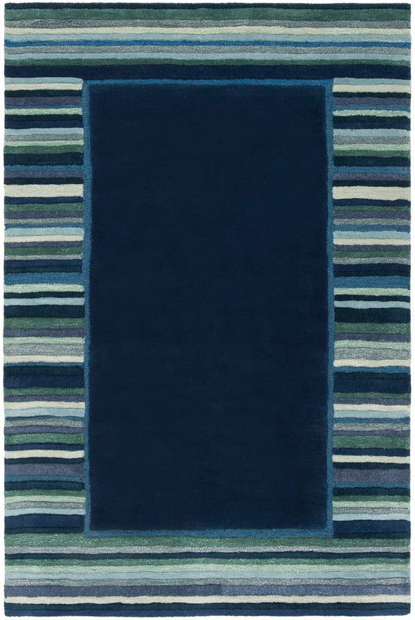 Safavieh Striped Border HAND TUFTED 70% Wool and 30% Viscose Rug MSR4715C-8R