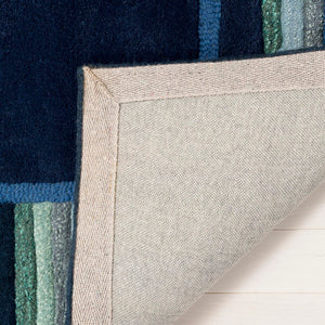 Safavieh Striped Border HAND TUFTED 70% Wool and 30% Viscose Rug MSR4715C-8R