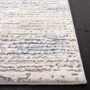 Martha Stewart 682 Contemporary Powerloomed 50% Polyester, 50% Polypropylene Rug Cream / Light Grey