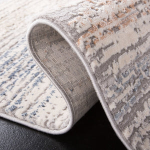 Martha Stewart 682 Contemporary Powerloomed 50% Polyester, 50% Polypropylene Rug Cream / Light Grey