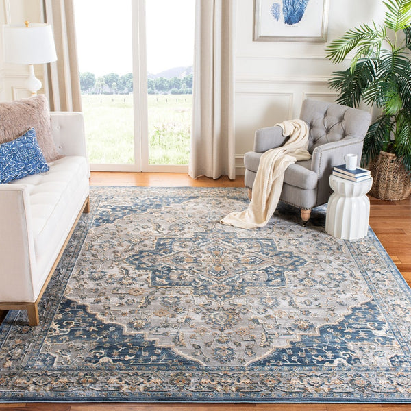 Safavieh Msr684 Peak Cosmopolitan Powerloomed 50% POLYESTER/50% POLYPROPYLENE Traditional Rug MSR684M-8