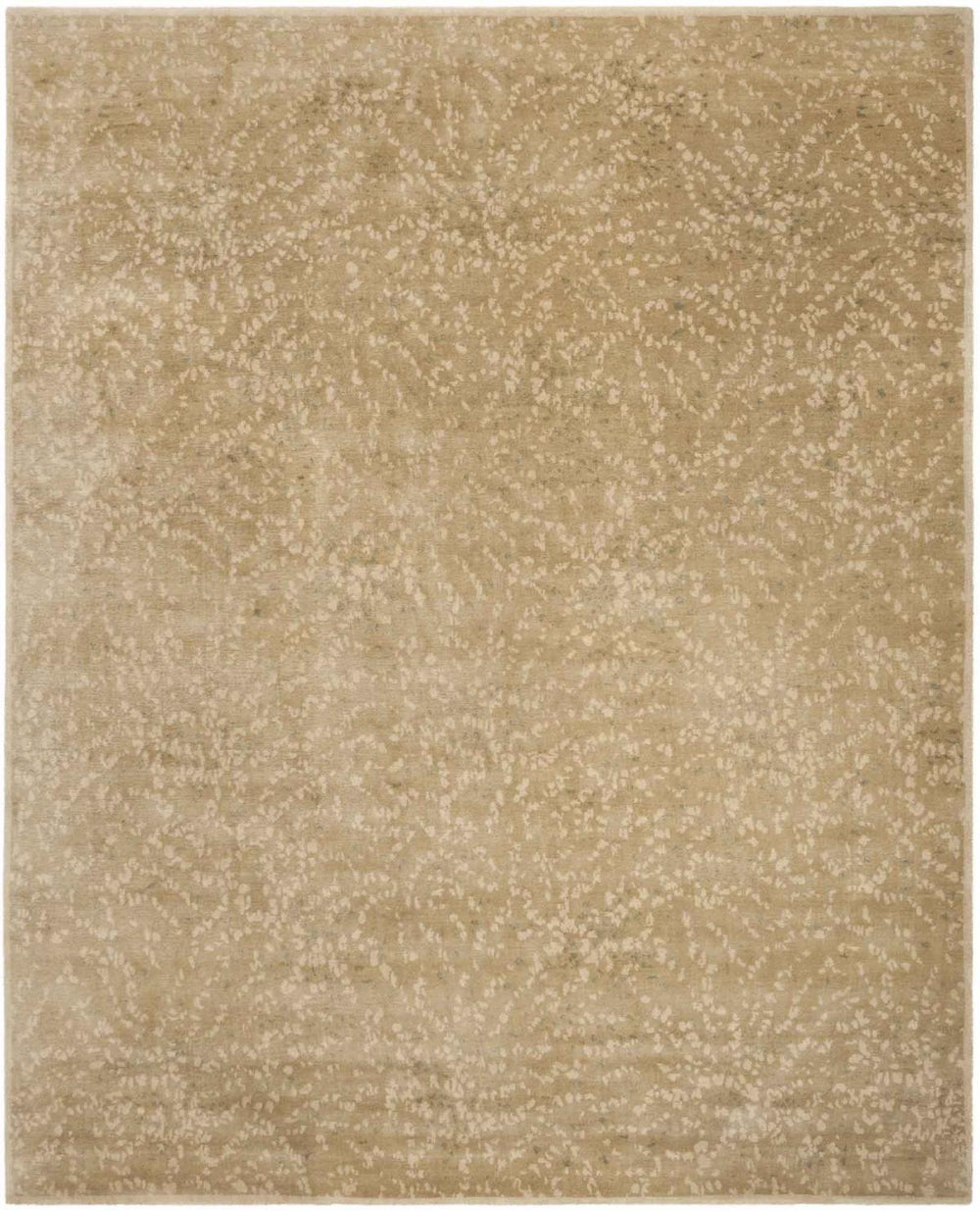 Martha Exquisite Silk & Wool Pile Rectangle Rug from Nepal - Elevate Your Space with Luxury Style