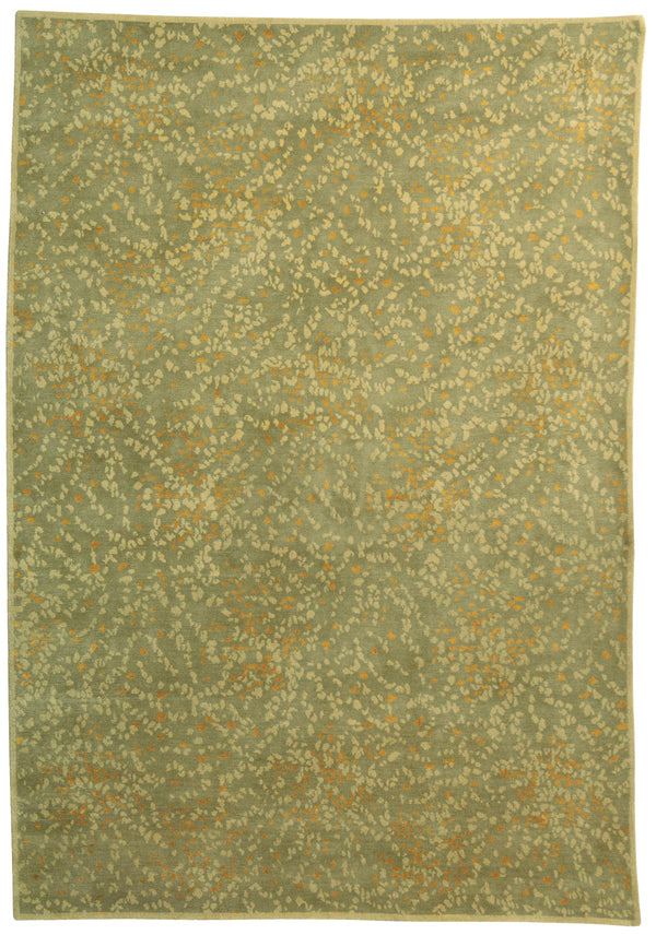 Martha Exquisite Silk & Wool Pile Rectangle Rug from Nepal - Elevate Your Space with Luxury Style