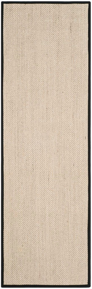 Martha Stewart Msr9443  Power Loomed Sisal Rug Marble / Black