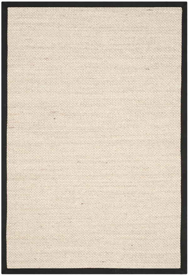 Martha Stewart Msr9443  Power Loomed Sisal Rug Marble / Black