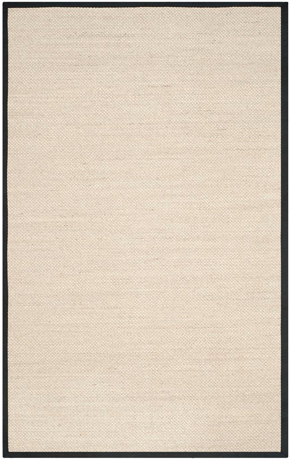 Martha Stewart Msr9443  Power Loomed Sisal Rug Marble / Black