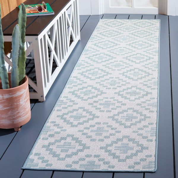 Safavieh Msr Cy Indoor/Outdoor Flat Weave Polypropylene Indoor/Outdoor-Geometric Rug MSRO307F-9