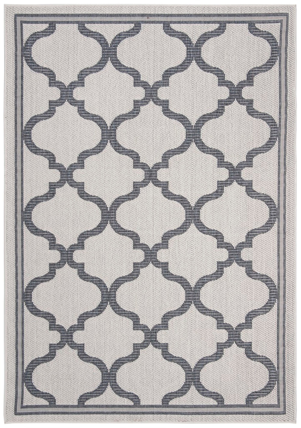 Martha Stewart Indoor Outdoor Martha Stewart Outdoor 336 Indoor - Outdoor Power Loomed Polypropylene Frize Rug Silver / Grey