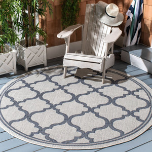 Martha Stewart Indoor Outdoor Martha Stewart Outdoor 336 Indoor - Outdoor Power Loomed Polypropylene Frize Rug Silver / Grey