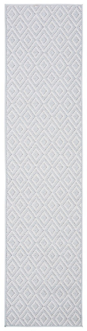 Martha Stewart Indoor Outdoor Martha Stewart Outdoor 337 Indoor - Outdoor Power Loomed Polypropylene Frize Rug Aqua / Cream