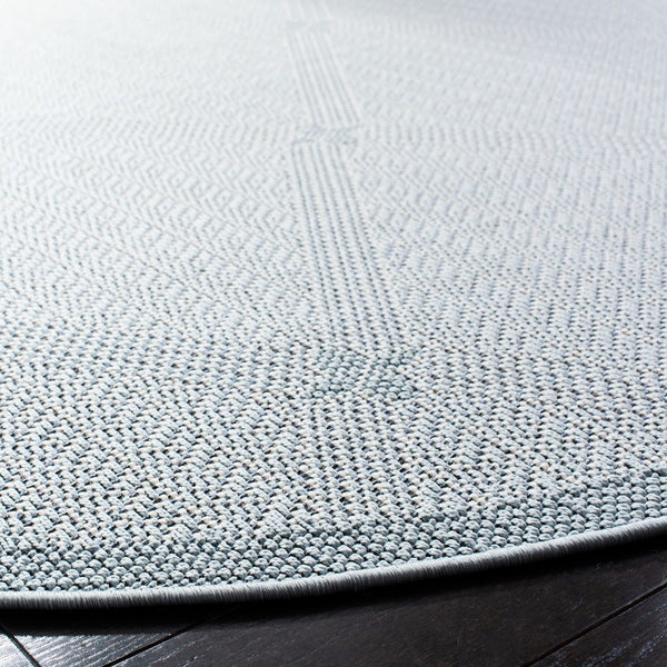 Martha Stewart Indoor Outdoor Martha Stewart Outdoor 339 Indoor - Outdoor Power Loomed Polypropylene Frize Rug Silver / Grey