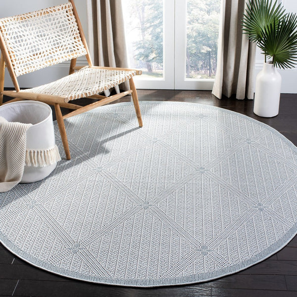 Martha Stewart Indoor Outdoor Martha Stewart Outdoor 339 Indoor - Outdoor Power Loomed Polypropylene Frize Rug Silver / Grey