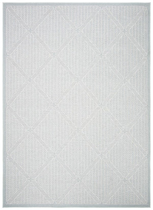 Martha Stewart Indoor Outdoor Martha Stewart Outdoor 339 Indoor - Outdoor Power Loomed Polypropylene Frize Rug Silver / Grey
