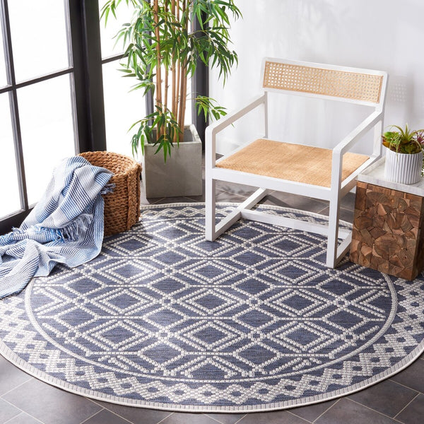 Safavieh Msr Cy Indoor/Outdoor Flat Weave Polypropylene Indoor/Outdoor-Geometric Rug MSRO374F-9