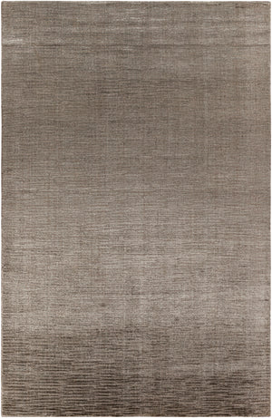 Malta MTA-2302 Modern Viscose Rug MTA2302-69 Medium Gray, Charcoal 100% Viscose 6' x 9'
