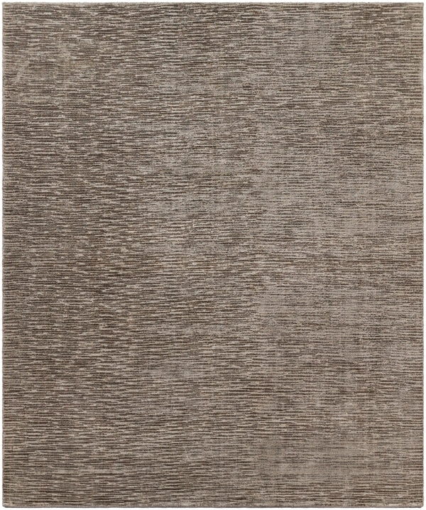 Malta MTA-2302 Modern Viscose Rug MTA2302-810 Medium Gray, Charcoal 100% Viscose 8' x 10'