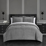 Ryland Grey Twin 2pc Comforter Set