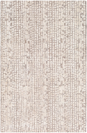 Montclair MTC-2304 Modern Viscose, Wool Rug MTC2304-912 Dark Brown, Ivory, Beige, Khaki 80% Viscose, 20% Wool 9' x 12'