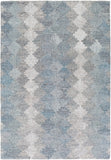 Montclair MTC-2306 Modern Wool, Viscose Rug MTC2306-912 Aqua, Taupe, Silver Gray, Medium Gray, Charcoal 55% Wool, 45% Viscose 9' x 12'