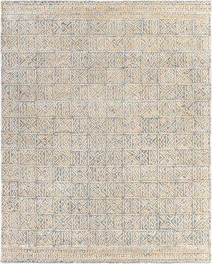 Montclair MTC-2312 Global Viscose, Wool Rug MTC2312-810 Sky Blue, Khaki, White, Denim, Black, Medium Gray 80% Viscose, 20% Wool 8' x 10'