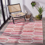 Montage 400 Montage  Power Loomed 100% Polypropylene Rug Red / Ivory