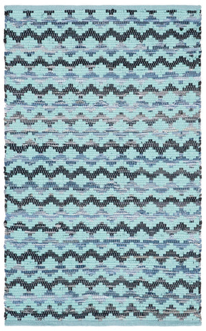 Montauk Hand Woven Cotton Rug - Chic Ikat Design for Casual Coastal and Contemporary Spaces