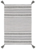 Montauk 214 Hand Woven 100% Cotton Rug Grey / Ivory 100% Cotton MTK214F-9