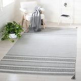 Montauk 214 Hand Woven 100% Cotton Rug Grey / Ivory 100% Cotton MTK214F-9