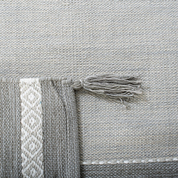 Montauk 214 Hand Woven 100% Cotton Rug Grey / Ivory 100% Cotton MTK214F-9