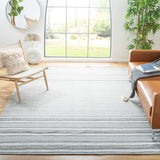 Montauk 214 Hand Woven 100% Cotton Rug Grey / Ivory 100% Cotton MTK214F-9