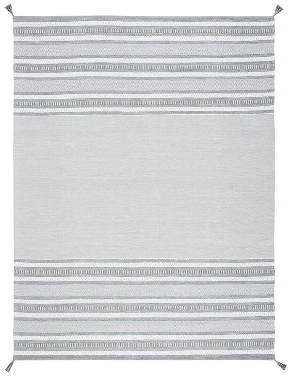 Montauk 214 Hand Woven 100% Cotton Rug Grey / Ivory 100% Cotton MTK214F-9