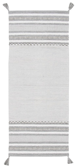 Montauk 215 Hand Woven 100% Cotton Rug Grey / Ivory 100% Cotton MTK215F-9