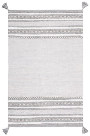Montauk 215 Hand Woven 100% Cotton Rug Grey / Ivory 100% Cotton MTK215F-9