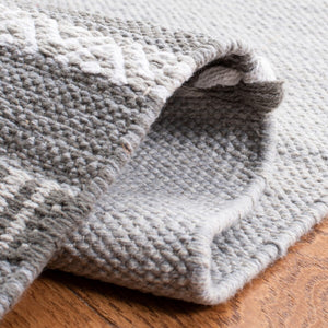 Montauk 215 Hand Woven 100% Cotton Rug Grey / Ivory 100% Cotton MTK215F-9