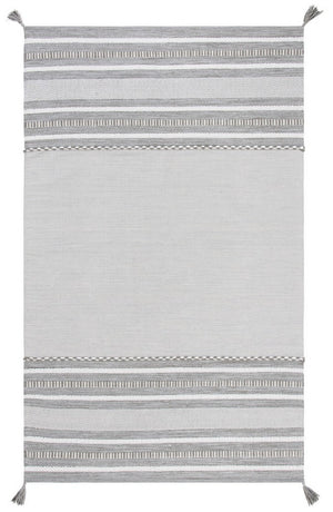 Montauk 215 Hand Woven 100% Cotton Rug Grey / Ivory 100% Cotton MTK215F-9