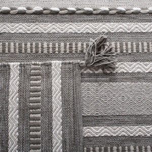 Montauk 215 Hand Woven 100% Cotton Rug Grey / Ivory 100% Cotton MTK215F-9