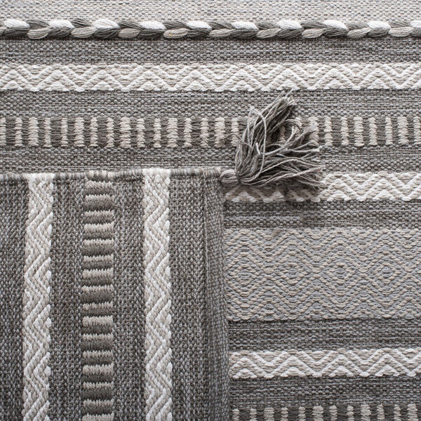 Montauk 215 Hand Woven 100% Cotton Rug Grey / Ivory 100% Cotton MTK215F-9