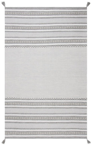 Montauk 215 Hand Woven 100% Cotton Rug Grey / Ivory 100% Cotton MTK215F-9