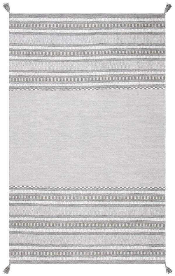Montauk 215 Hand Woven 100% Cotton Rug Grey / Ivory 100% Cotton MTK215F-9