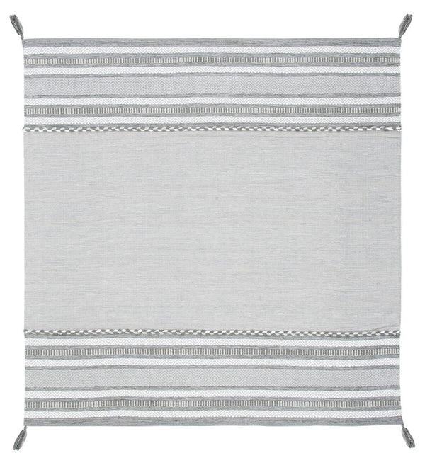 Montauk 215 Hand Woven 100% Cotton Rug Grey / Ivory 100% Cotton MTK215F-9