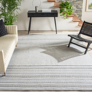 Montauk 215 Hand Woven 100% Cotton Rug Grey / Ivory 100% Cotton MTK215F-9