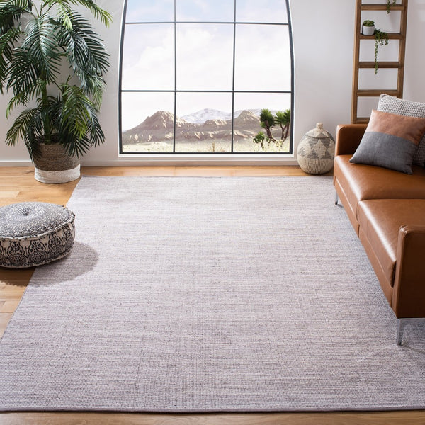 Montauk 250 Contemporary Flat Weave 100% Cotton Pile Rug Silver