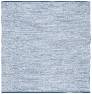 Montauk 250 Contemporary Flat Weave 100% Cotton Pile Rug Navy / Blue